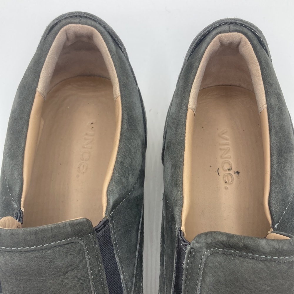 Vince Dark Grey Water Repellant Slip On Sneaker Shoes Men's Size 9.5 - Picture 6 of 13